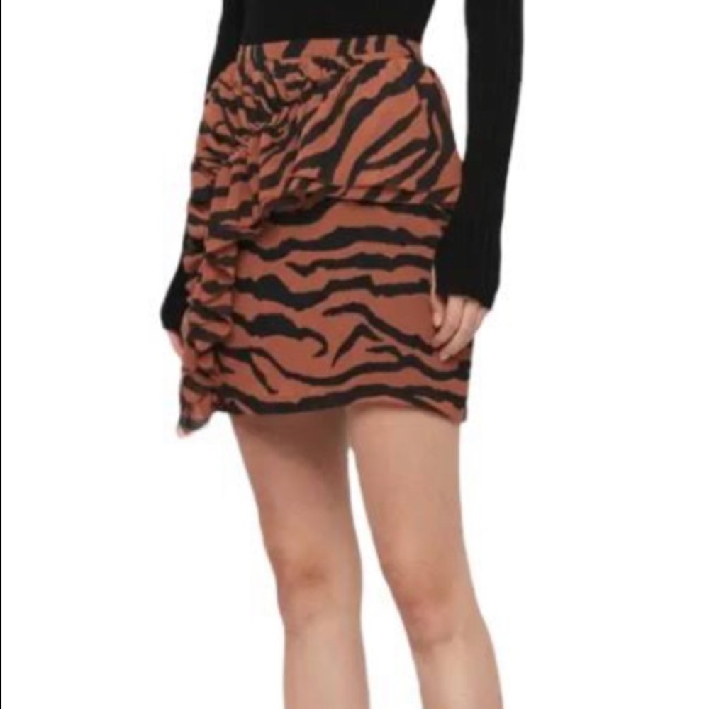 AllSaints , Animal Print Skirt